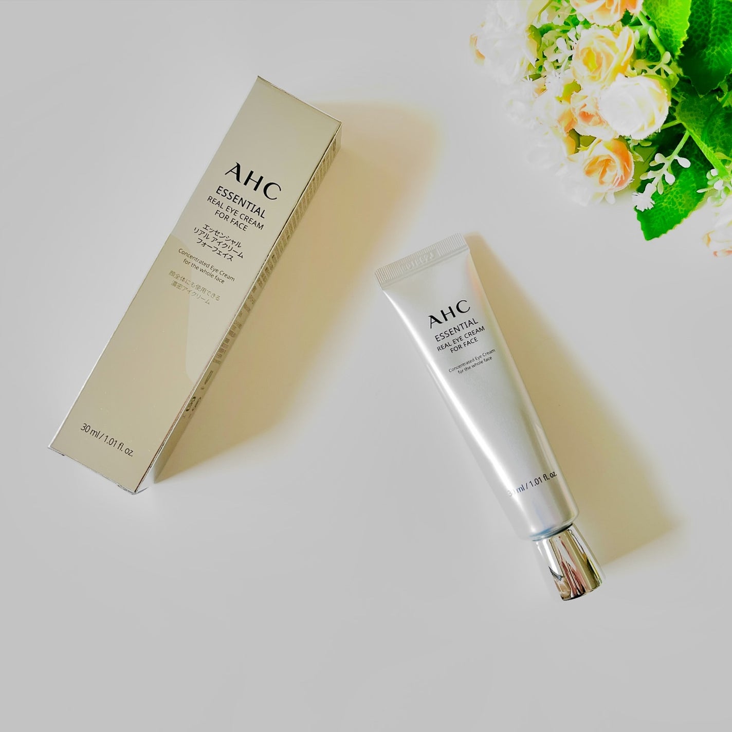 エッセンシャル リアル アイクリーム フォーフェイス/AHC/アイケア・アイクリームを使ったクチコミ(1枚目)