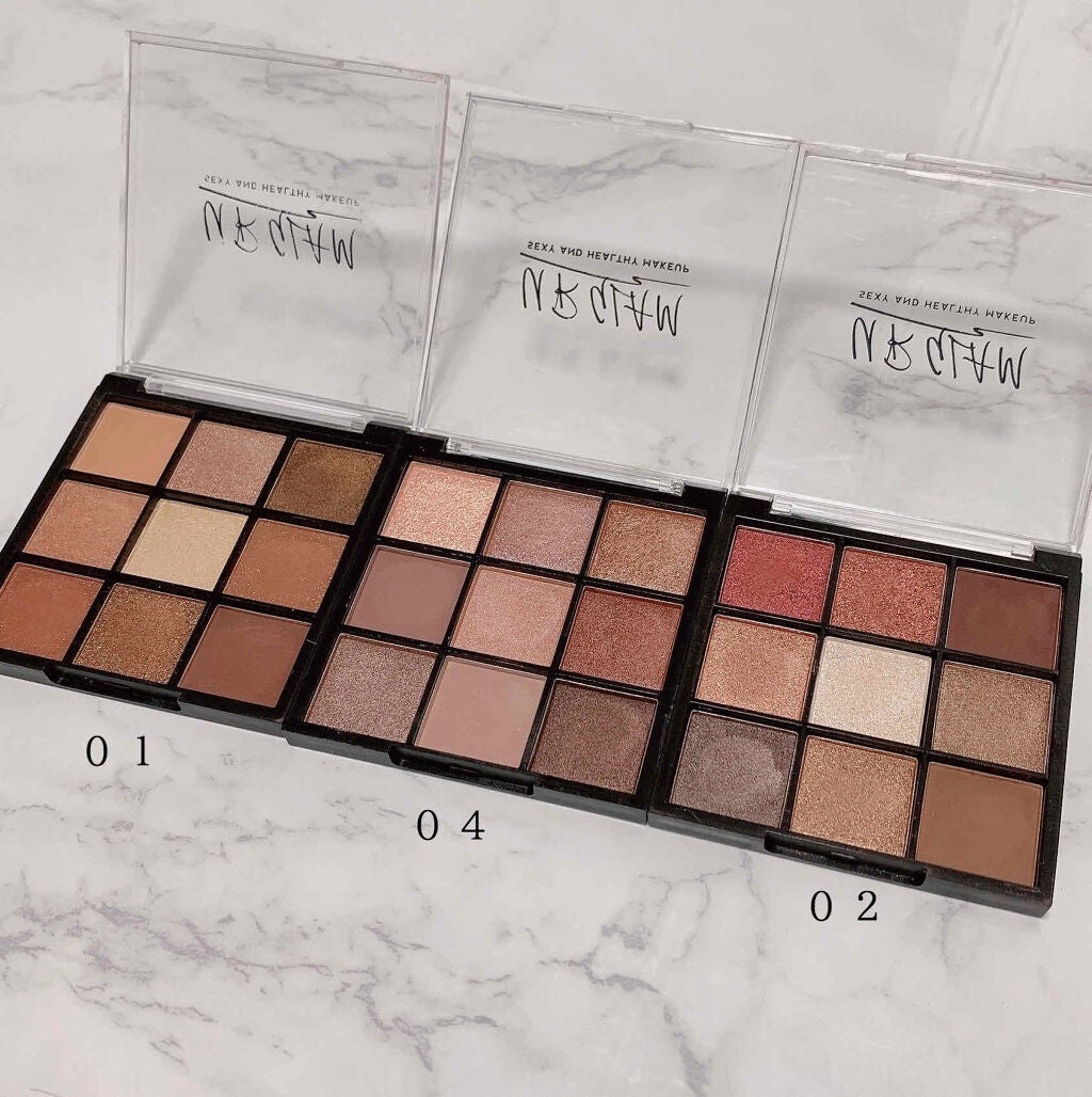 UR GLAM BLOOMING EYE COLOR PALETTE/U R GLAM/アイシャドウパレットを使ったクチコミ(4枚目)