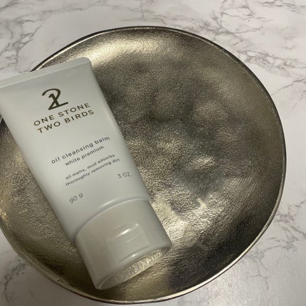 オイルクレンジングバーム ホワイトプレミアム/ONE STONE TWO BIRDS/クレンジングバームを使ったクチコミ(1枚目)