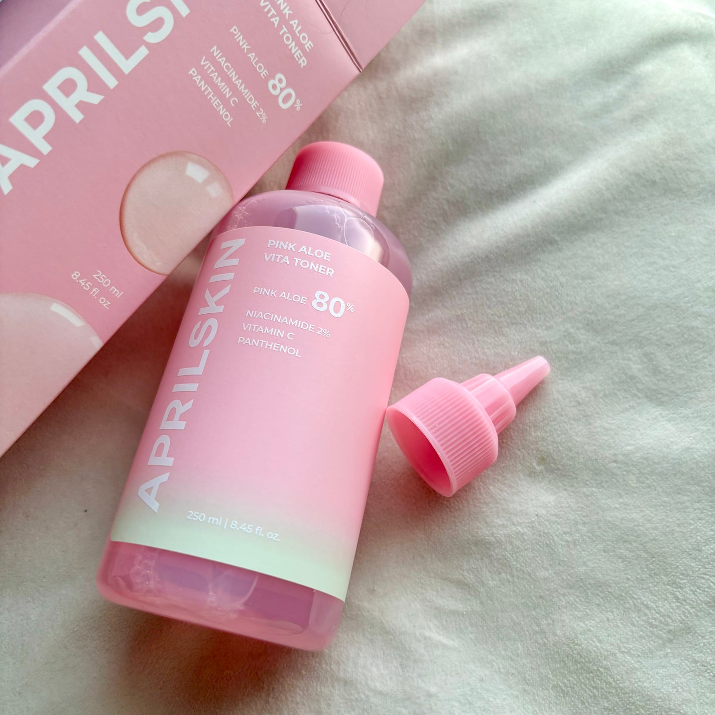 ピンクアロエビタトナー/APRILSKIN/化粧水を使ったクチコミ(2枚目)