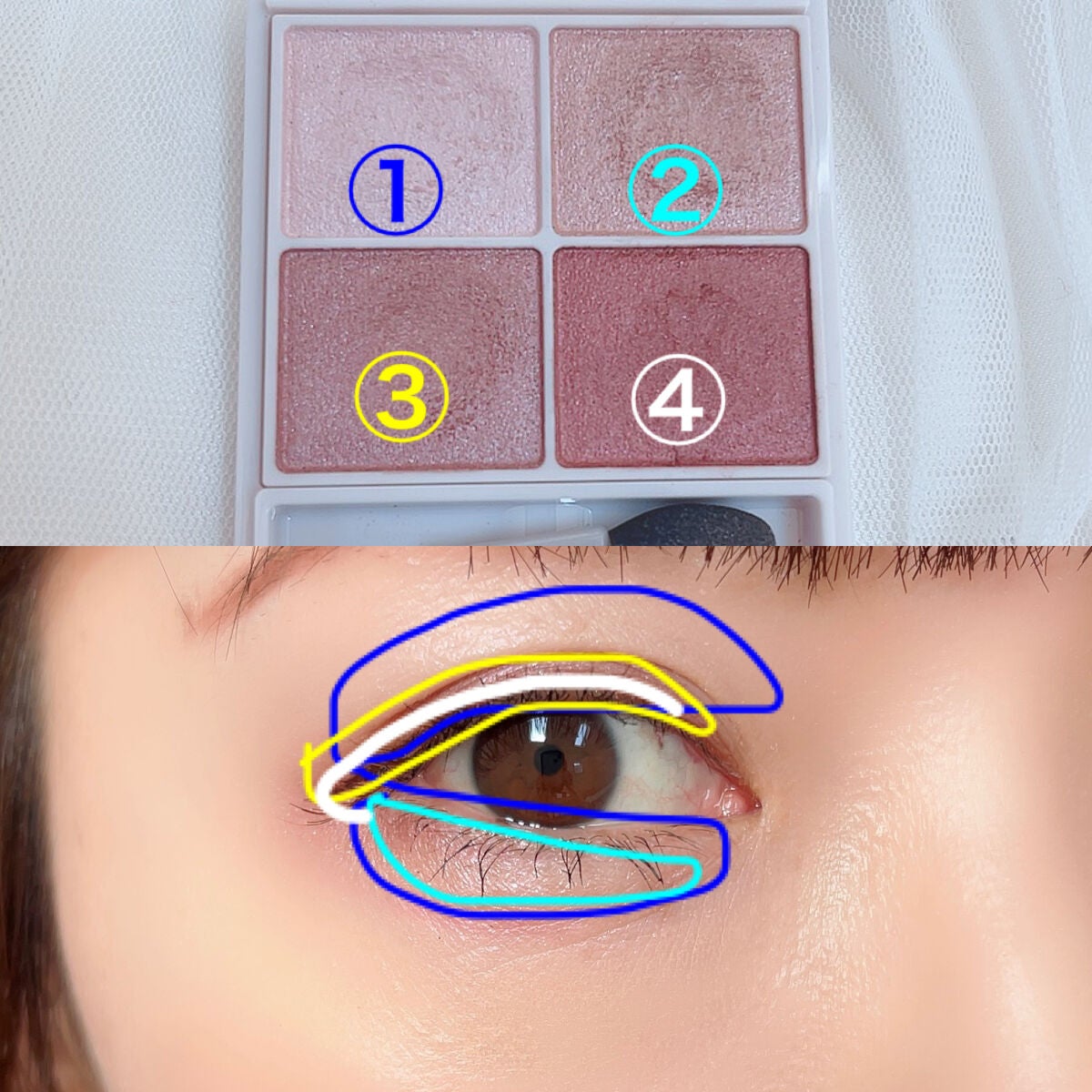 シルキースフレアイズ/キャンメイク/アイシャドウパレットを使ったクチコミ(4枚目)