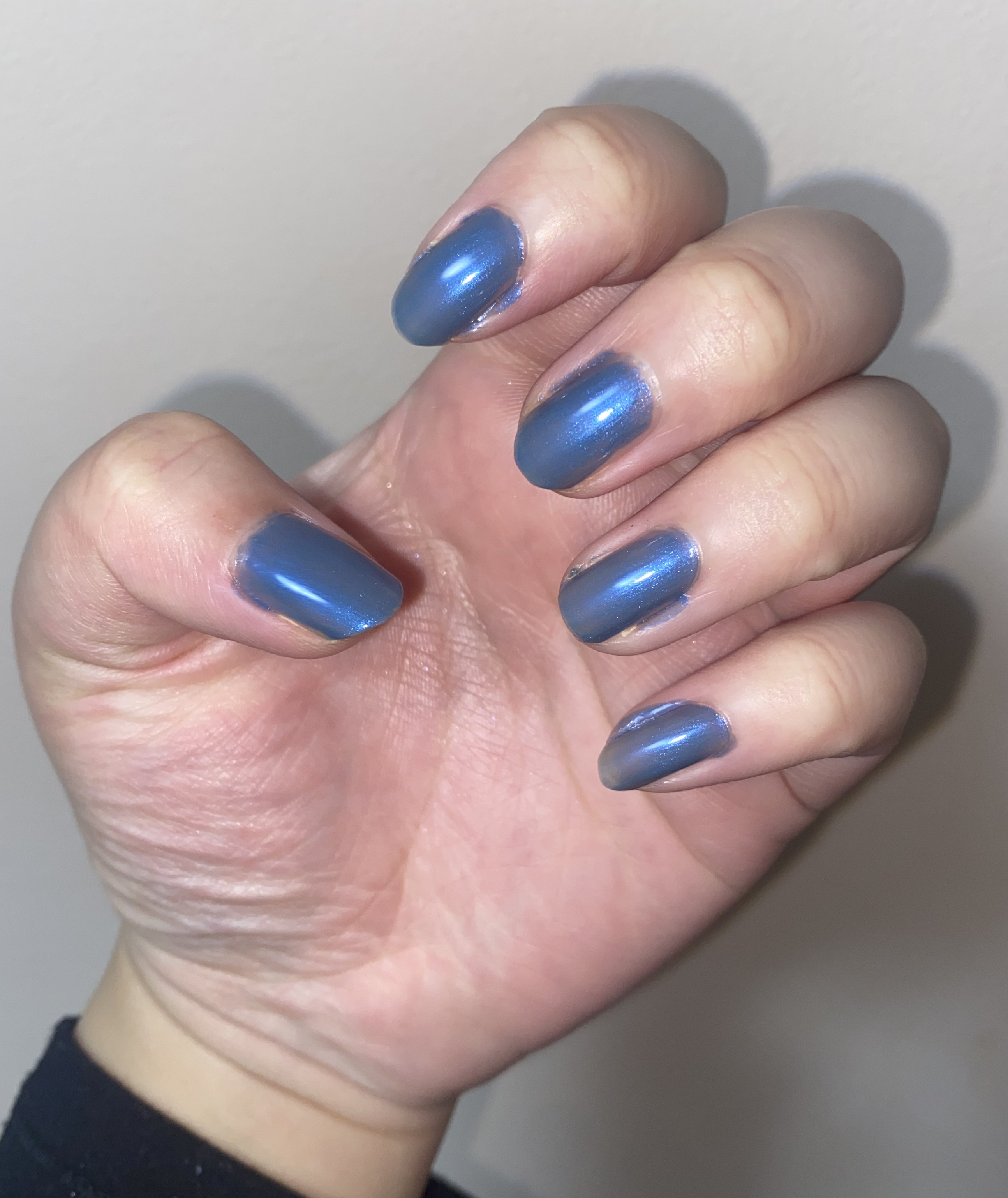 ネイルマイン 18 グレイッシュブルー/デュカート/マニキュアを使ったクチコミ（2枚目）