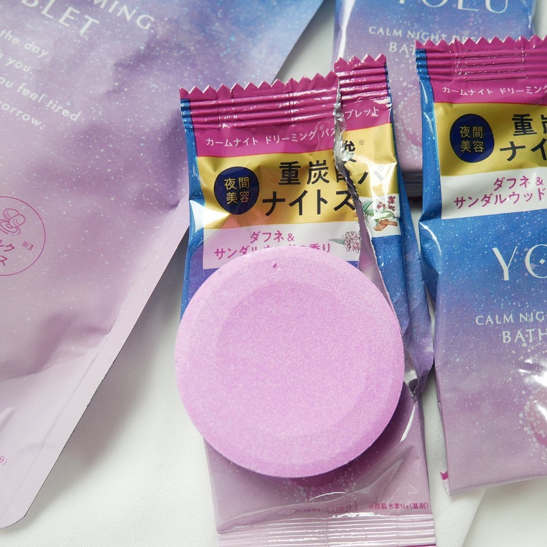 カームナイトドリーミング　バスタブレット/YOLU/炭酸系入浴剤を使ったクチコミ（2枚目）