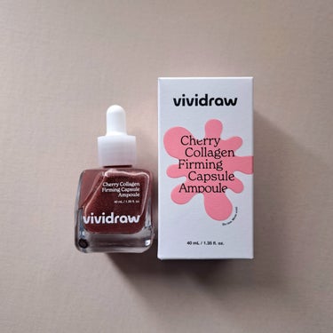 ︎︎︎︎︎︎☑︎ vividraw
Cherry Collagen
Firming Capsule Ampoule 40ml 

Dr.Gの姉妹ブランドとして誕生した
新しいヴィーガンコスメブランド
〝