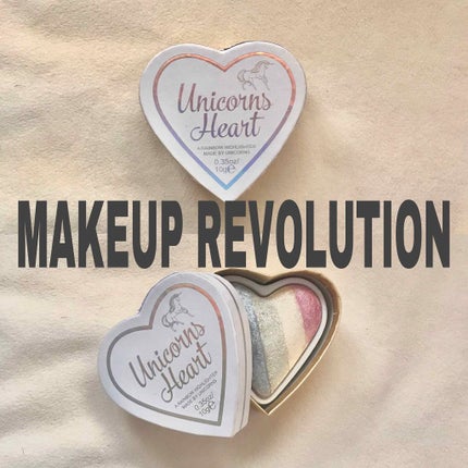 ハートハイライター ユニコーンハート/MAKEUP REVOLUTION/パウダーハイライトを使ったクチコミ(1枚目)