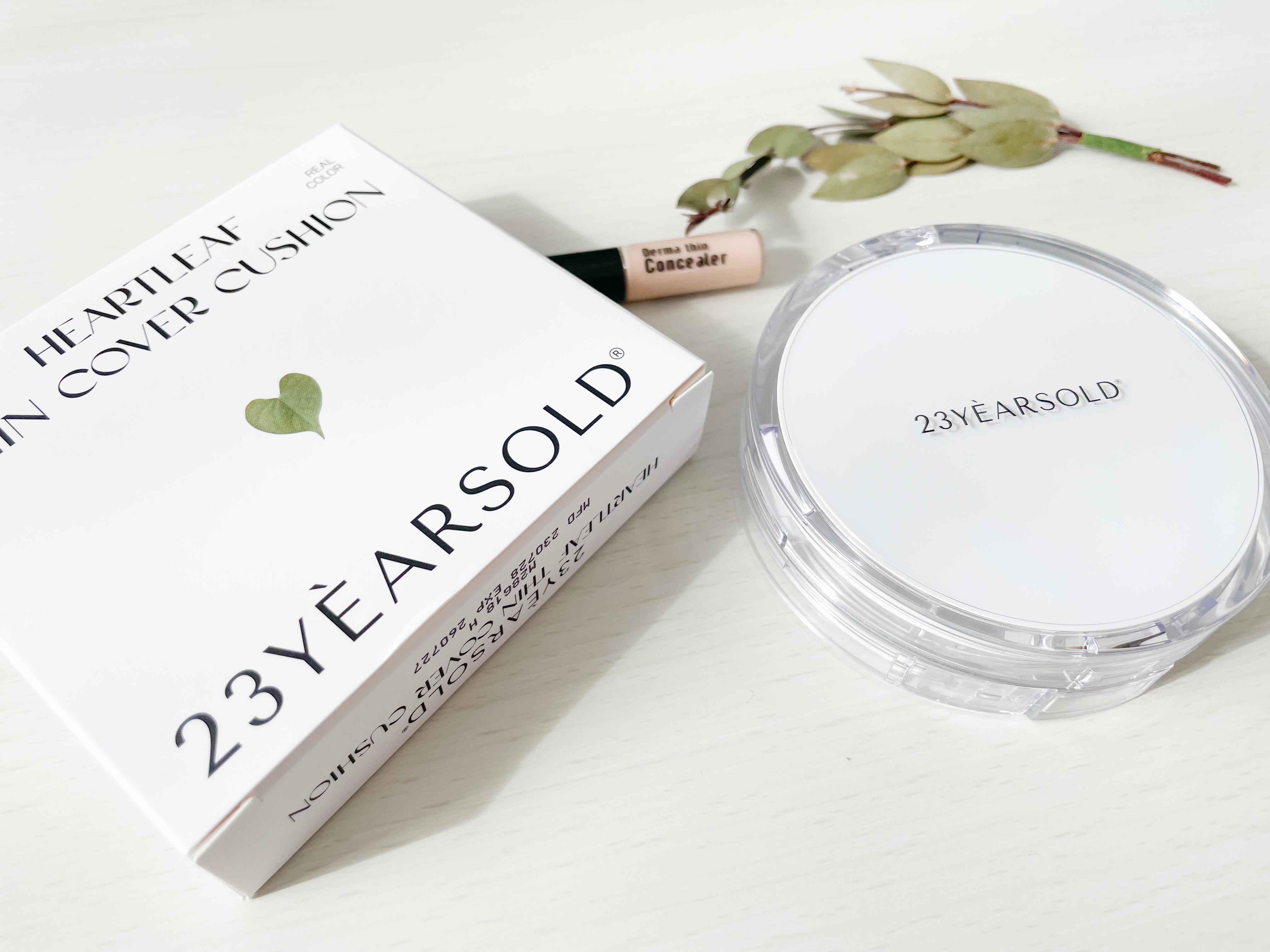 ハートリーフシーンカバークッション/23years old/クッションファンデーションを使ったクチコミ（1枚目）