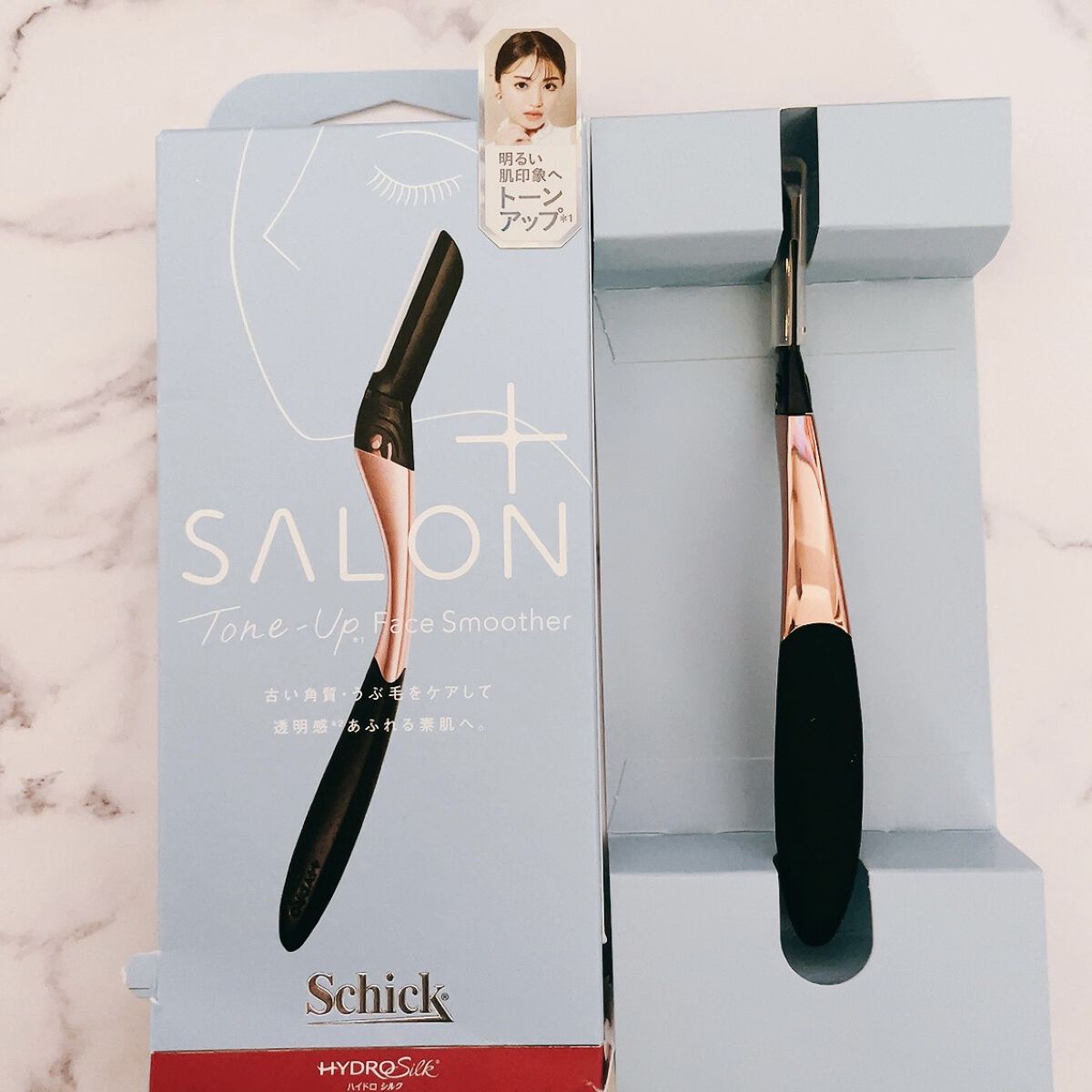 サロンプラス トーンアップ フェイススムーサー ホルダー（刃付き）/サロンプラス/シェーバーを使ったクチコミ（3枚目）