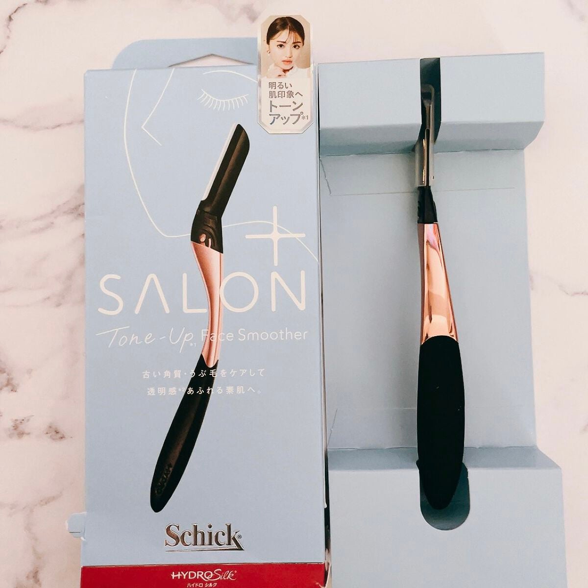 サロンプラス トーンアップ フェイススムーサー ホルダー(刃付き)/サロンプラス/シェーバーを使ったクチコミ(3枚目)