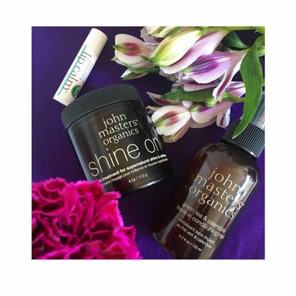 john masters organics シャインオンのクチコミ「ジョンマスターオーガニックのお気に入り3点!まずマストアイテムリップカーム✨めちゃくちゃ好きで.....」(1枚目)