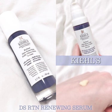 KIEHL'S 
DS RTN RENEWING SERAM

キールズからレチノール美容液が誕生！

レチノールって刺激を感じやすかったり、
皮むけなどのレチノイド反応がおこったり
と使うのが難しい印