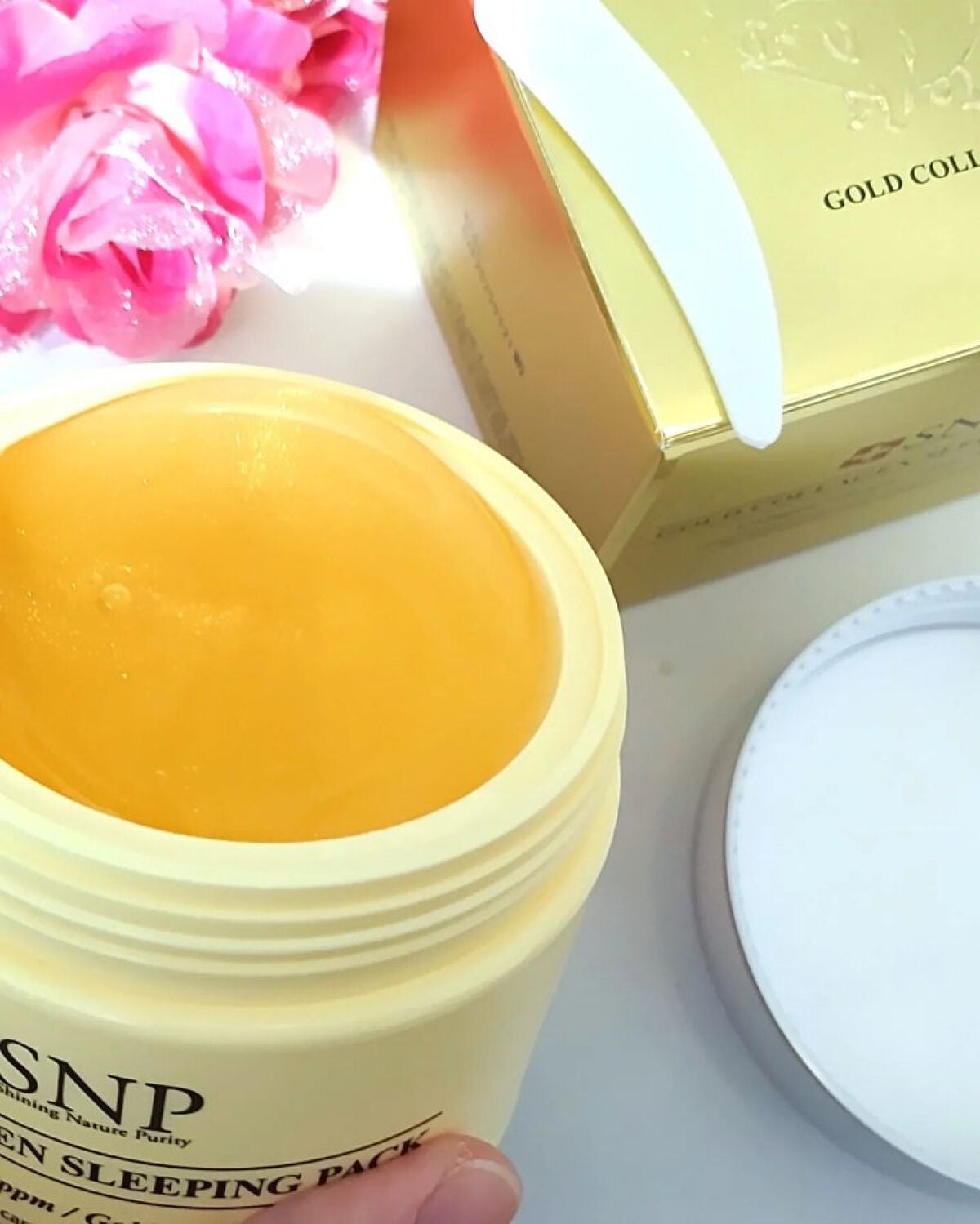 SNP ゴールド コラーゲン スリーピング パック/SNP/シートマスク・パックを使ったクチコミ(3枚目)