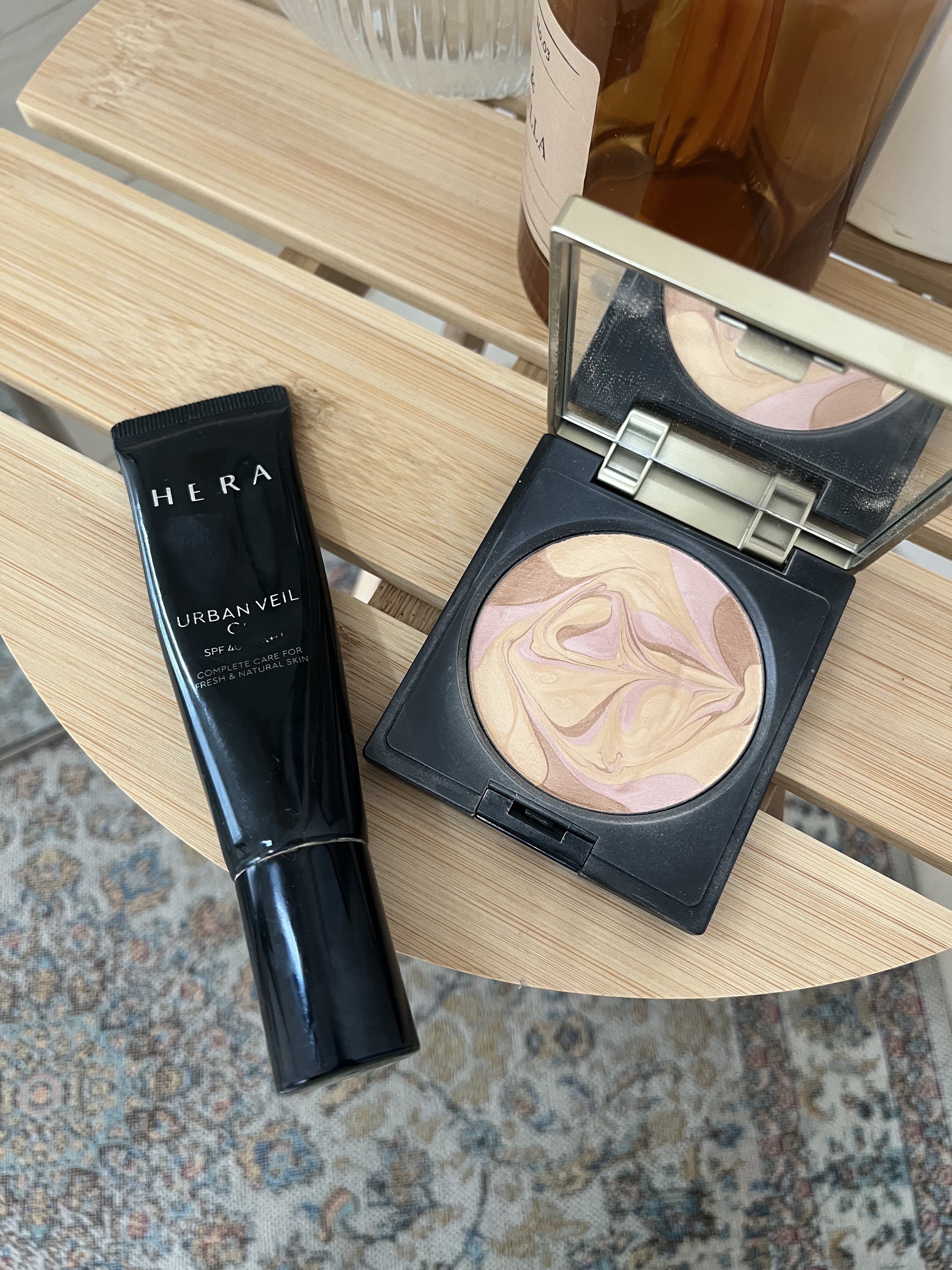 カムフィー プレストパウダー EX02 ヘルシーグロウ/Celvoke/プレストパウダーを使ったクチコミ（2枚目）