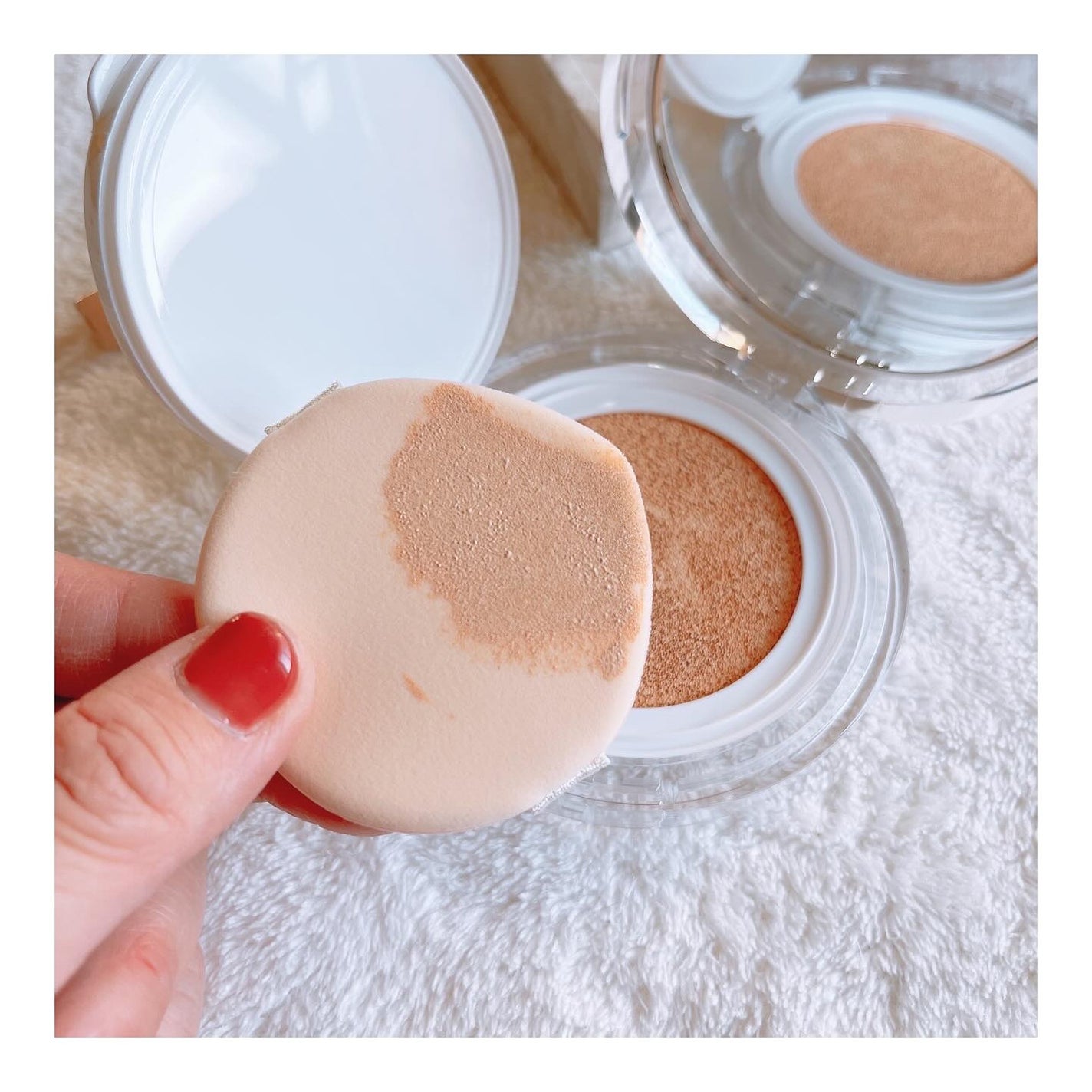 ハートリーフシーンカバークッション/23years old/クッションファンデーションを使ったクチコミ(5枚目)