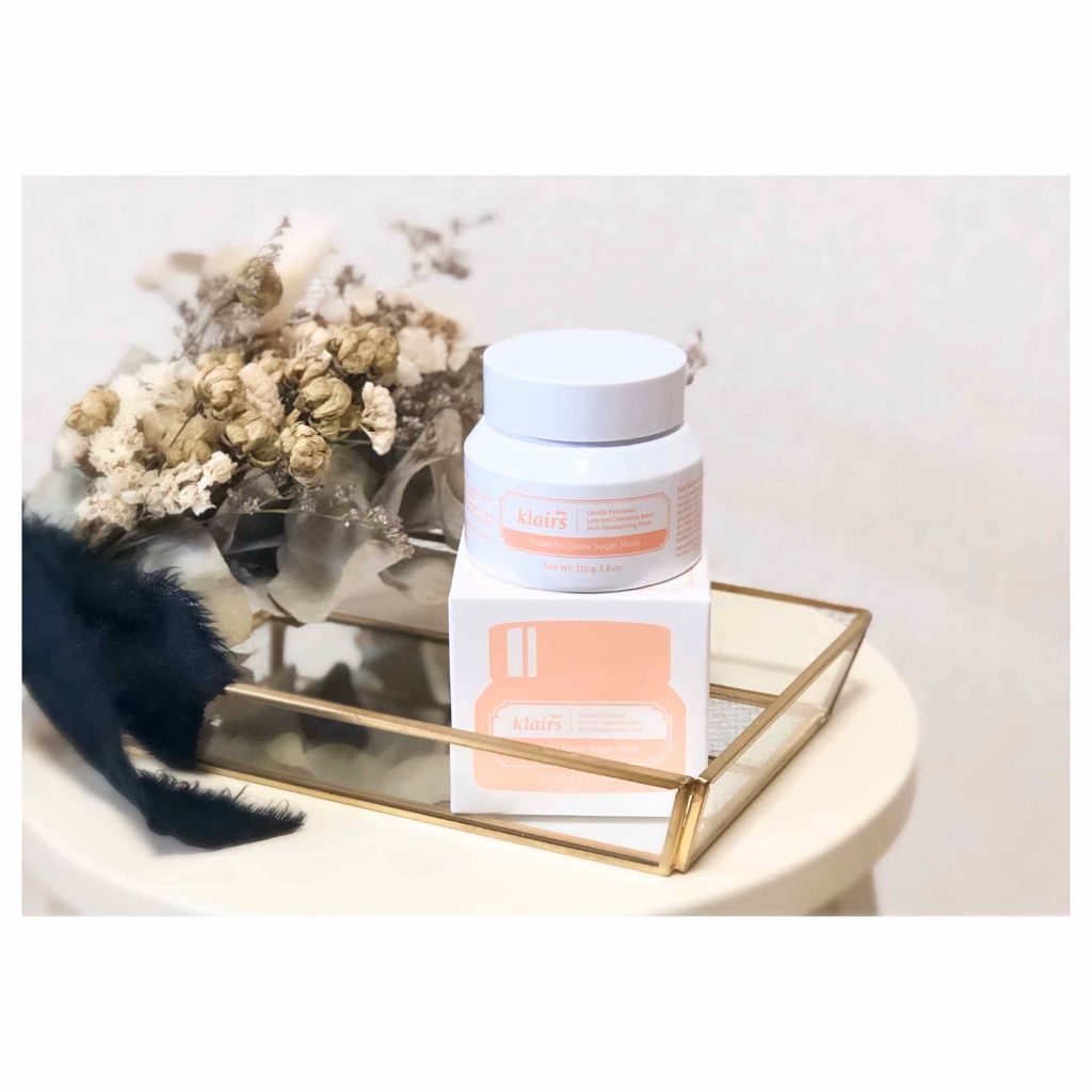 Klairs ユースフルグロウシュガーマスク(110g)のクチコミ「クレアス　ユースフルグローシュガーマスク﻿
110g ﻿
﻿
﻿
﻿
グレープフルーツとラズベ.....」（1枚目）