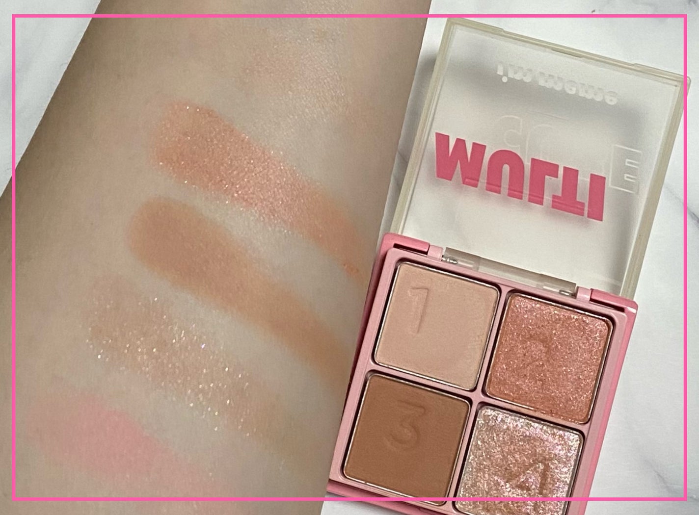 マルチキューブ/i’m meme/アイシャドウパレットを使ったクチコミ(3枚目)