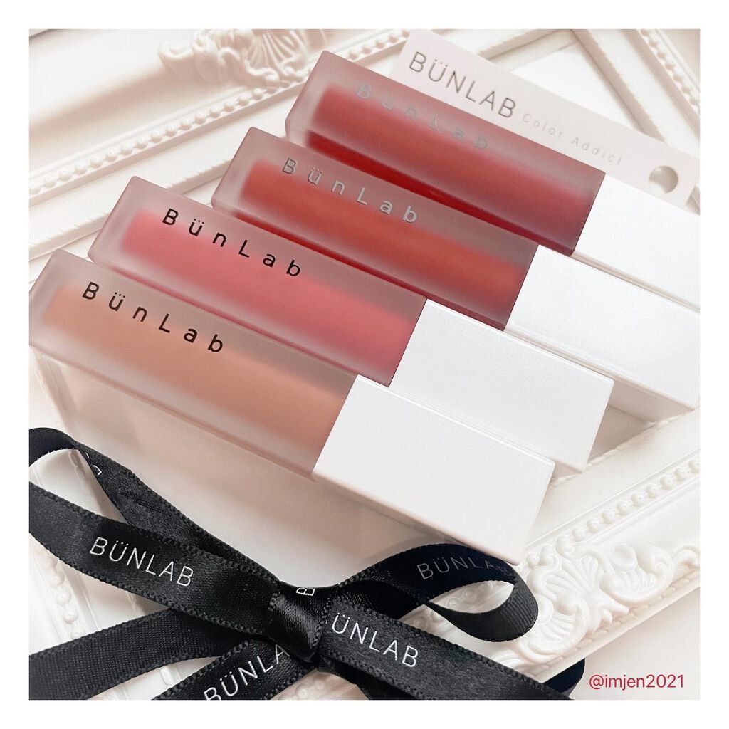 カラーウェイベルベットリップティント/BUNLAB/リップティントを使ったクチコミ(1枚目)