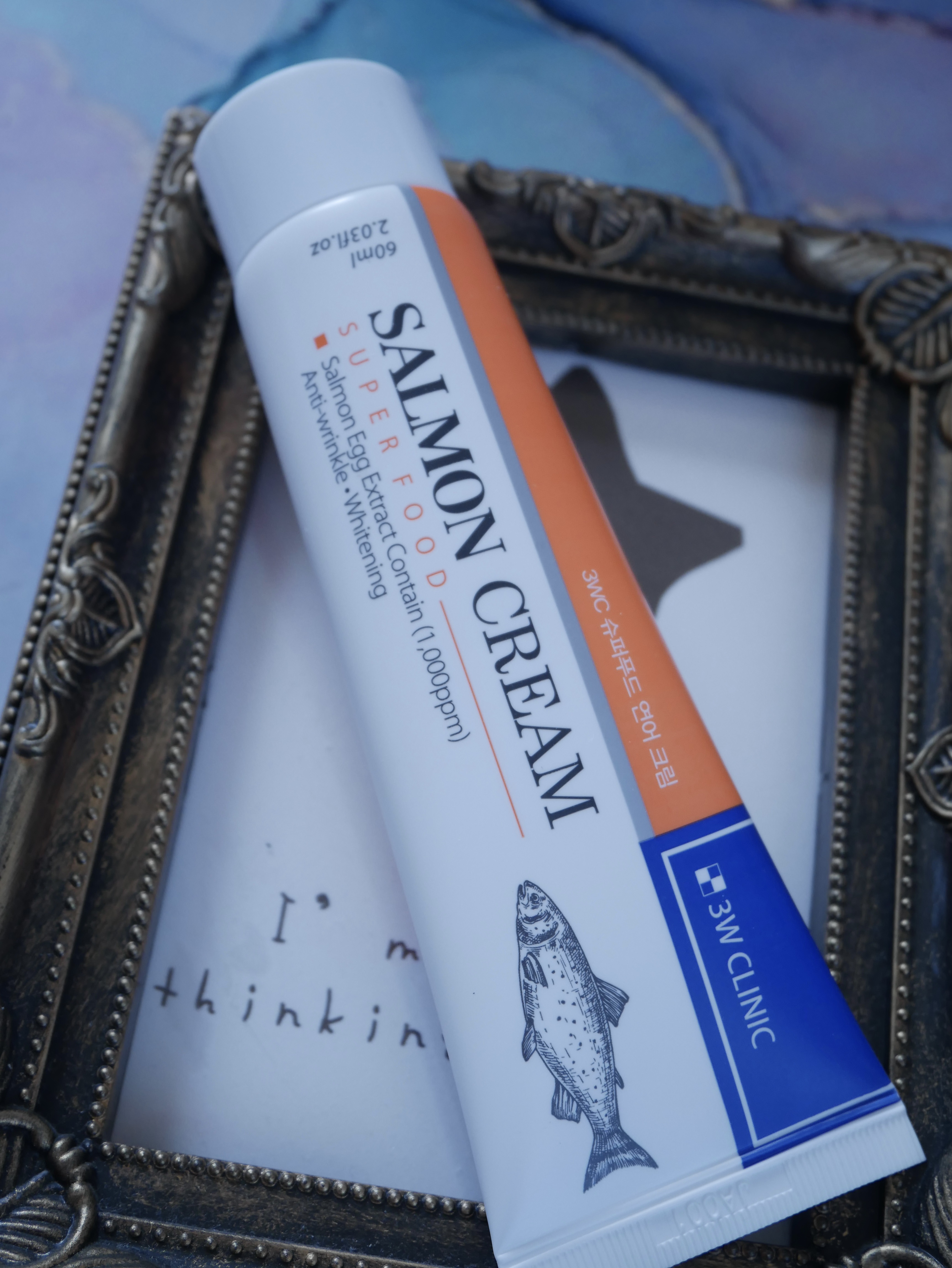 スーパーフードクリーム（サーモンクリーム）/3W CLINIC(韓国)/フェイスクリームを使ったクチコミ（1枚目）