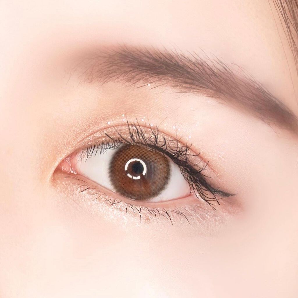 ダリアブラウンマンスリー (DAHLIA BROWN monthly)/OLOLA/１ヶ月（１MONTH）カラコンを使ったクチコミ（2枚目）