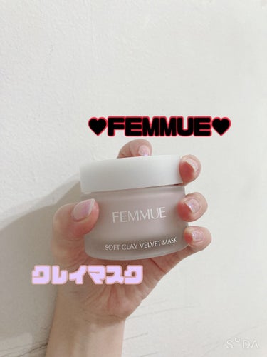 ソフトクレイ ベルベットマスク/FEMMUE/洗い流すパック・マスクを使ったクチコミ（1枚目）