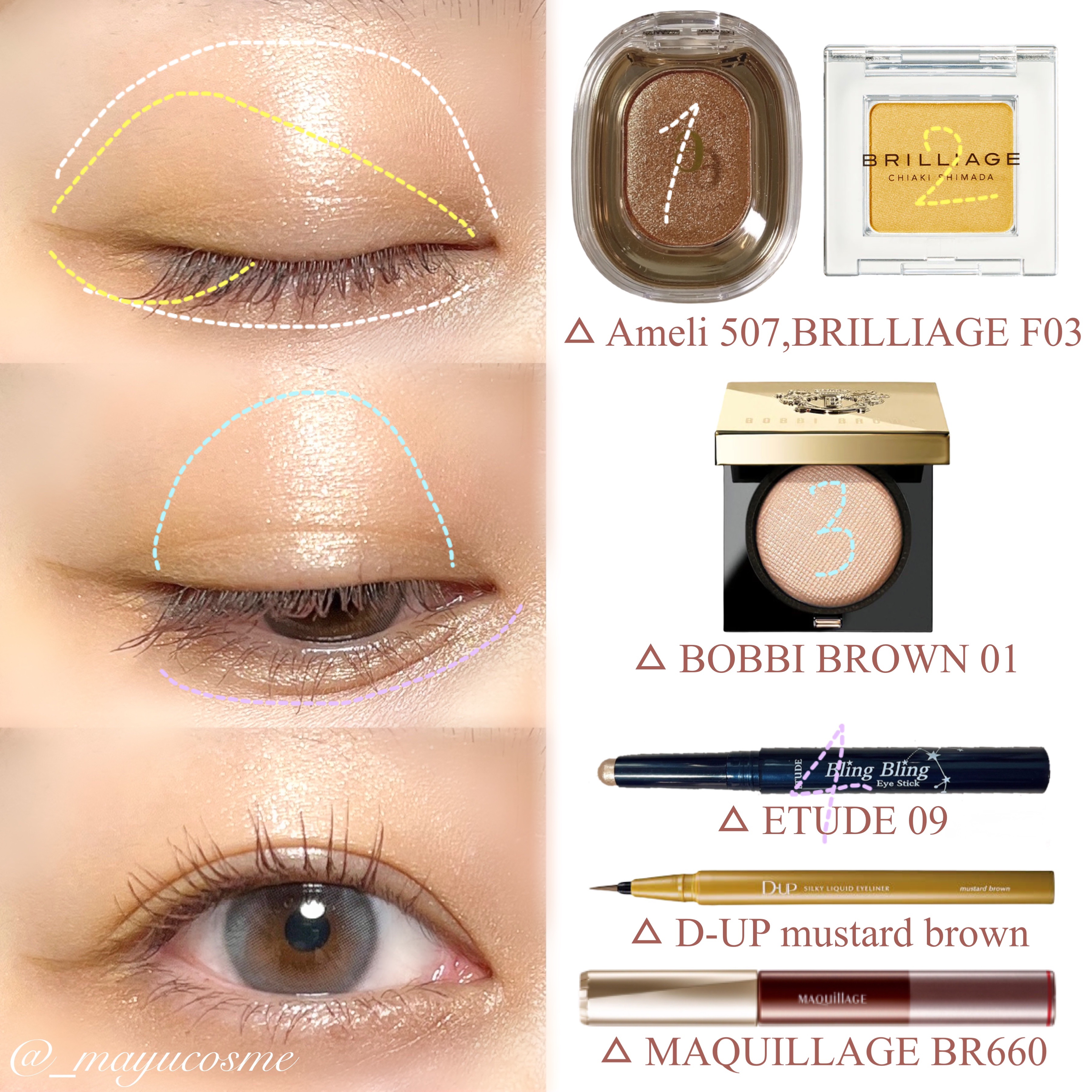 キラキラ アイシャドウ/ETUDE/スティックアイシャドウを使ったクチコミ（2枚目）