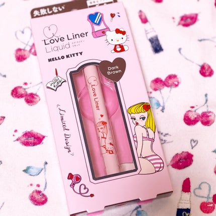 ラブ・ライナー リキッドアイライナーR3 ダークブラウン(サンリオキャラクターズ)/ラブ・ライナー/リキッドアイライナーを使ったクチコミ(1枚目)