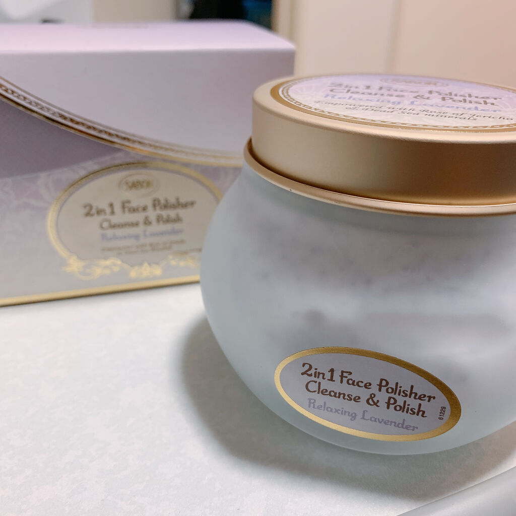 フェイスポリッシャー リラクシング(ラベンダー)/SABON/スクラブ・ゴマージュを使ったクチコミ（1枚目）