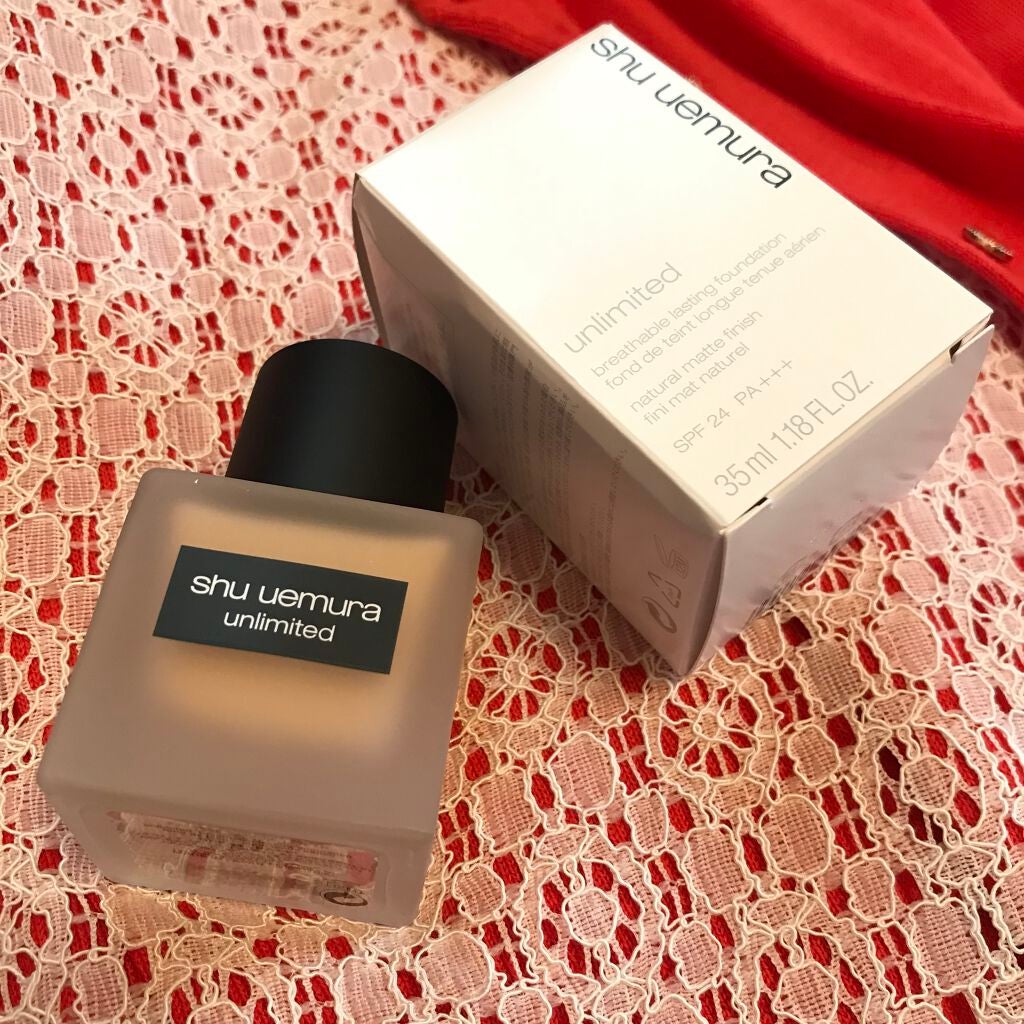 (旧)アンリミテッド ラスティング フルイド/shu uemura/リキッドファンデーションを使ったクチコミ(1枚目)