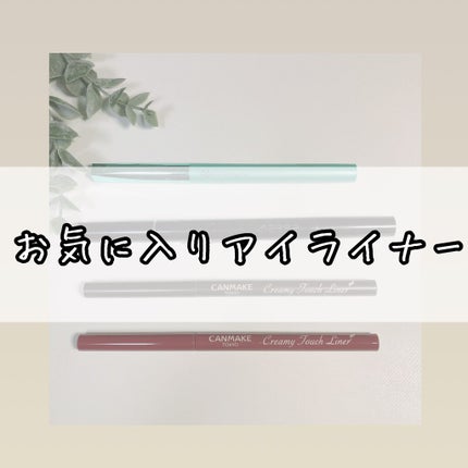 クリーミータッチライナー/キャンメイク/ジェルアイライナーを使ったクチコミ(1枚目)