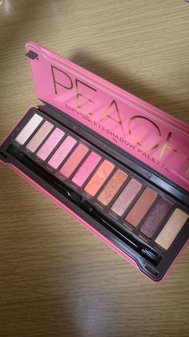 BYS EYESHADOW PALETTE PEACH/BYS/パウダーアイシャドウを使ったクチコミ（1枚目）