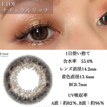 1day Etoē  NaturalRich/Etoe By Twinkle Eyes/ワンデー（１DAY）カラコンを使ったクチコミ（2枚目）