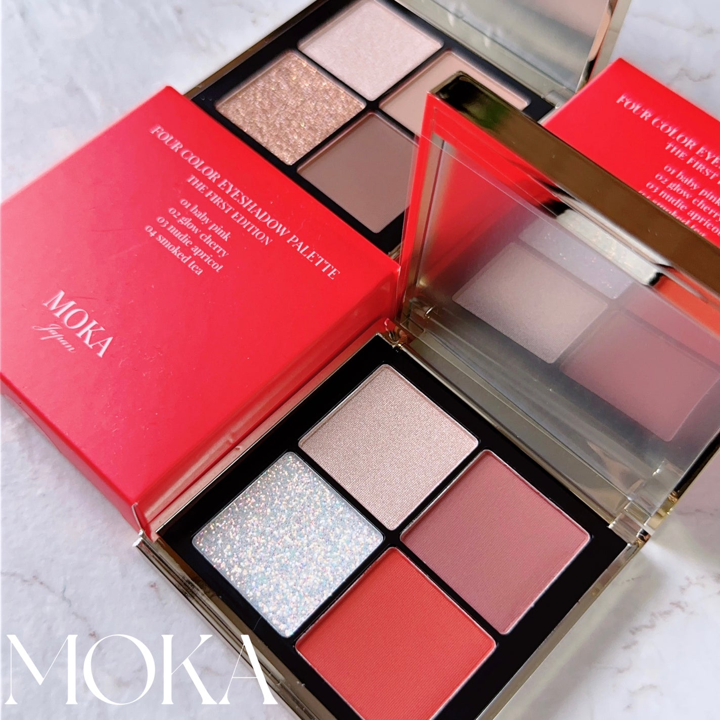 4色アイシャドウパレット/MOKA Japan cosmetics/アイシャドウパレットを使ったクチコミ(1枚目)