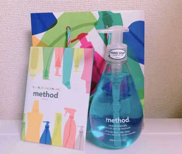 method(メソッド) ハンドソープ ジェルタイプ ピンクグレープフルーツのクチコミ「
method(メソッド)
ハンドソープ ジェルタイプ 
シーミネラルズ


♡◌.....」（1枚目）