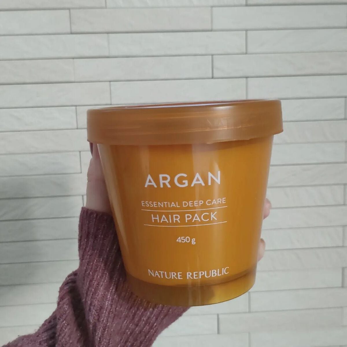 アルガンエッセンシャル ディープケアヘアパック/ネイチャーリパブリック/ヘアマスク・ヘアパックを使ったクチコミ(4枚目)