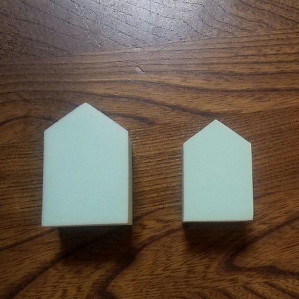 メイクアップスポンジ バリューパック ハウス型 14個/DAISO/パフ・スポンジを使ったクチコミ(1枚目)