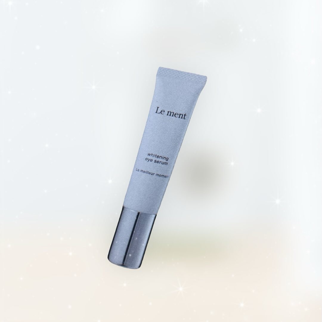 【Le ment
ルメント
ホワイトニングアイセラム】

ゴワつきがちな目元やほうれい線にも
スムーズになじむ、
みずみずしいアイセラム💕

美白ケアで目元のくすみにアプローチ💕

気になる目元の乾燥小ジワをケア💕

高保湿成分を配合
