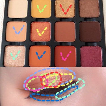 Paris EDIT Eye Shadow Palette/VISEART/パウダーアイシャドウを使ったクチコミ（2枚目）