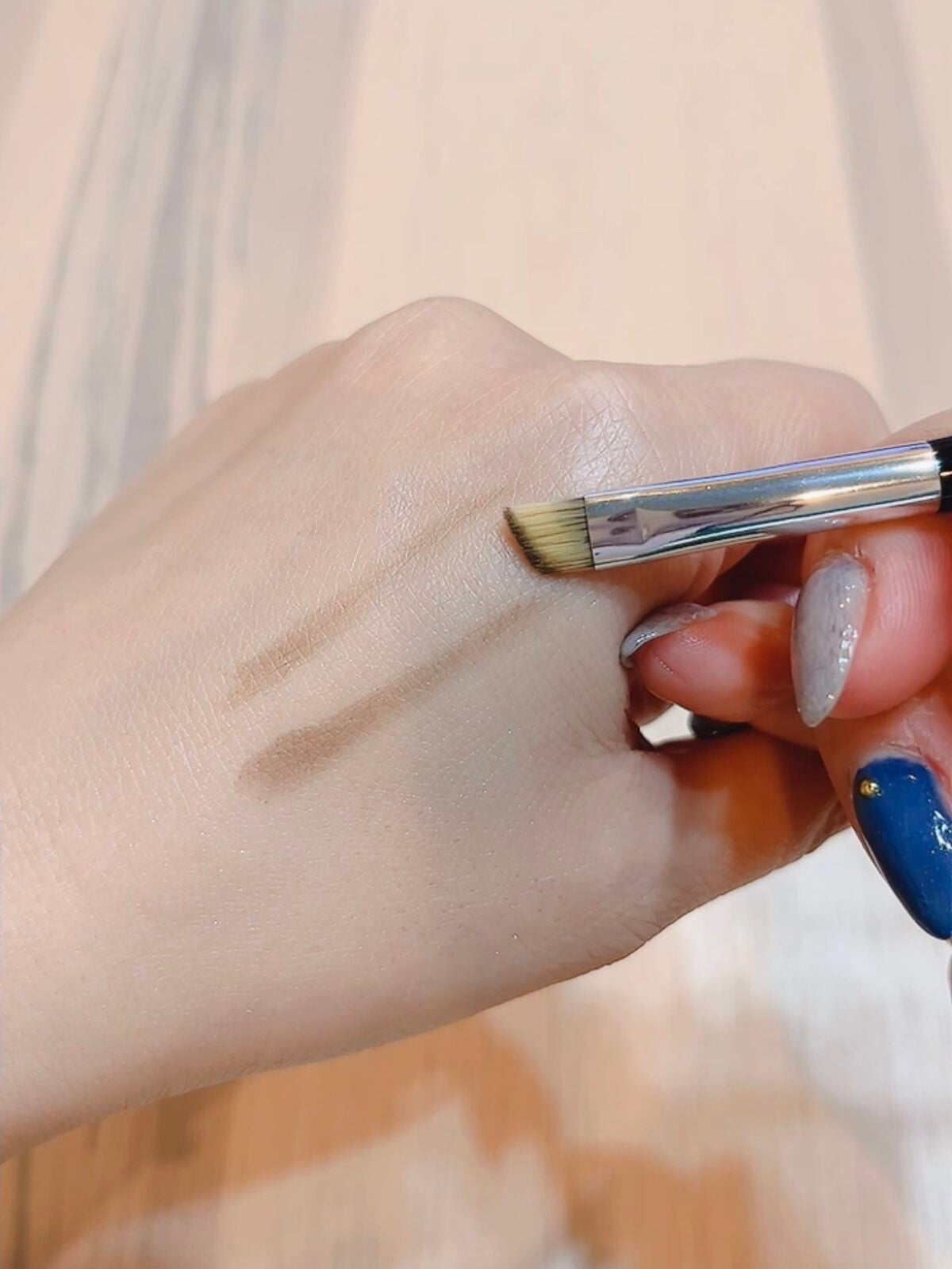 ダブルエンドアイブロウブラシ熊野筆/&be/メイクブラシを使ったクチコミ(5枚目)