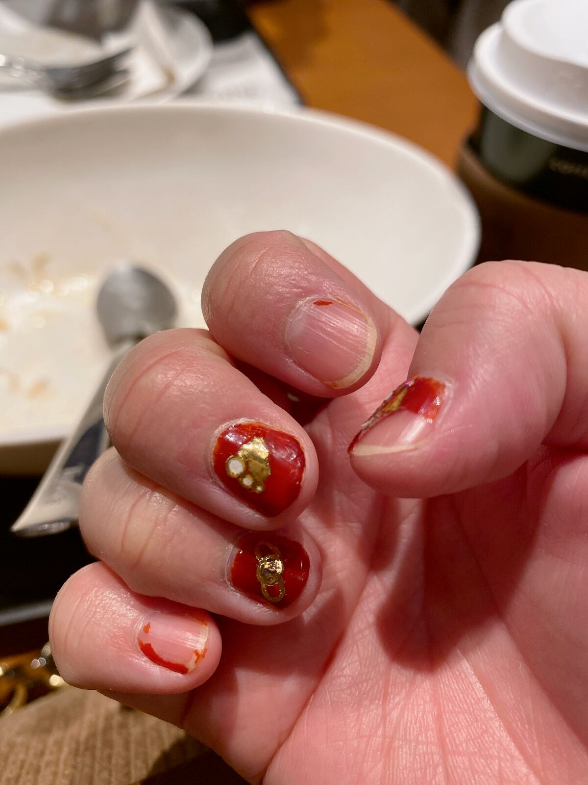 ネイルシール/セリア/ネイルシールを使ったクチコミ(4枚目)