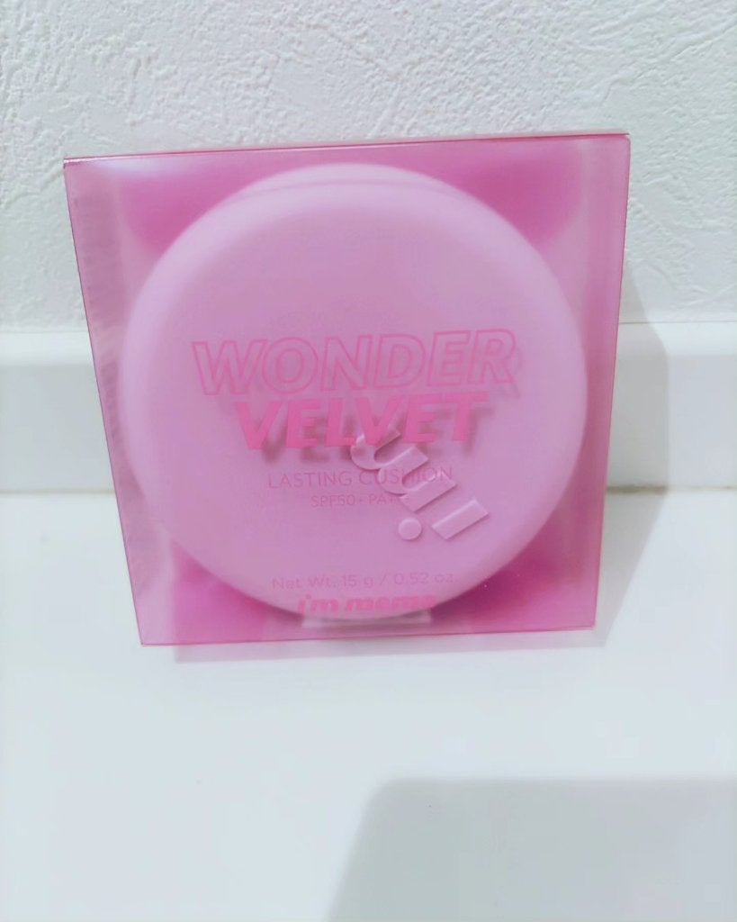 ワンダーベルベットラスティングクッション/i’m meme/クッションファンデーションを使ったクチコミ(2枚目)
