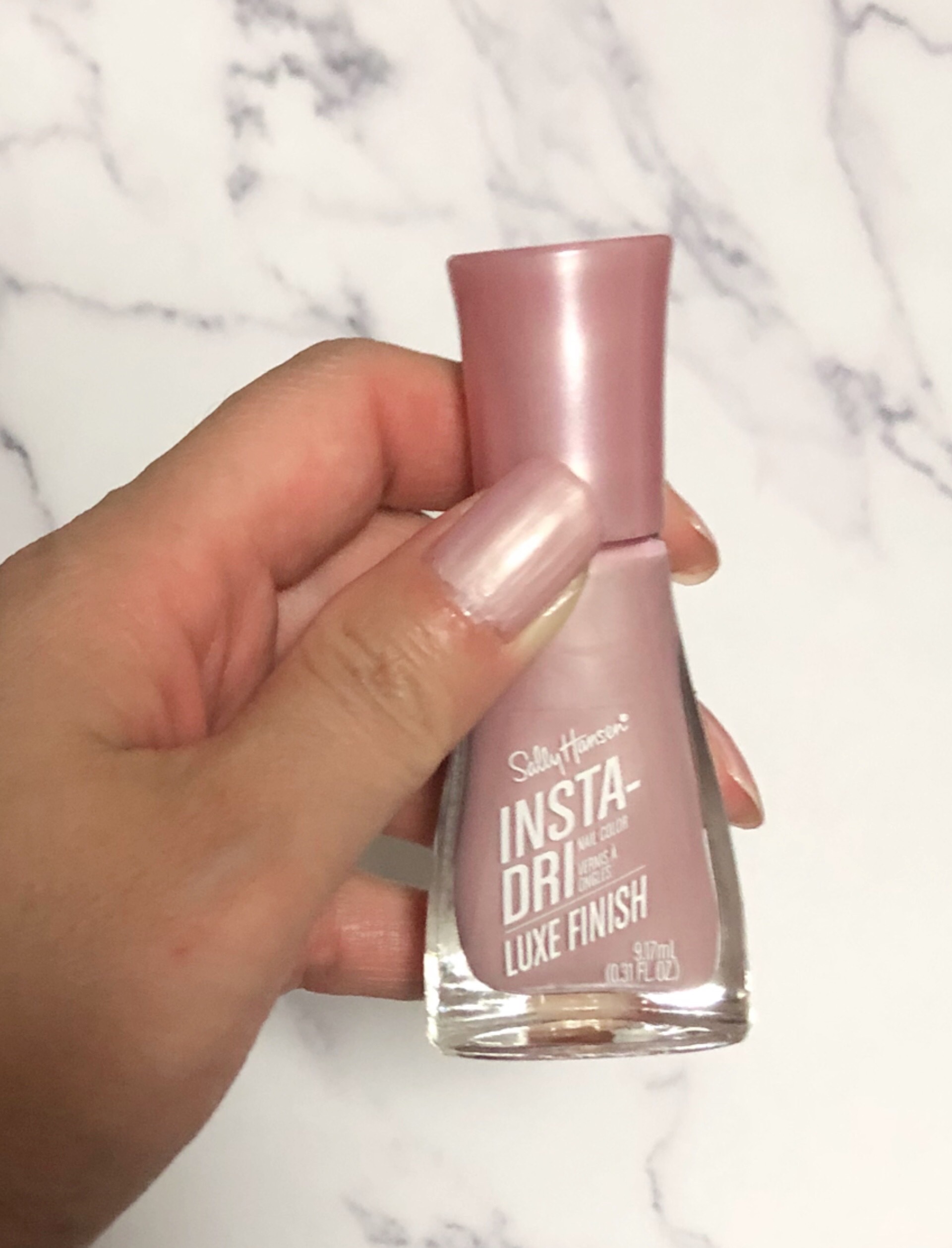 インスタドライ ネイルカラー リュクスフィニッシュ 060 トリプルスレッド/サリーハンセン/オールインワンネイルを使ったクチコミ（3枚目）