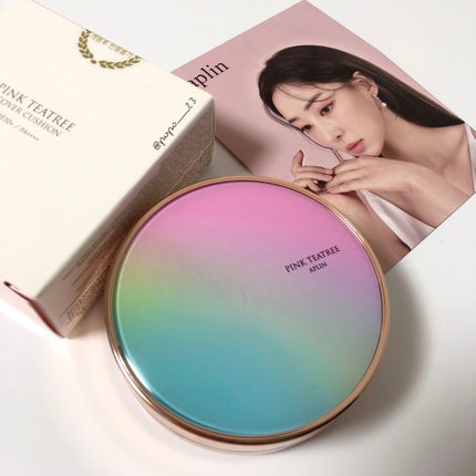 ピンクティーツリーカバークッション/APLIN/クッションファンデーションを使ったクチコミ(1枚目)