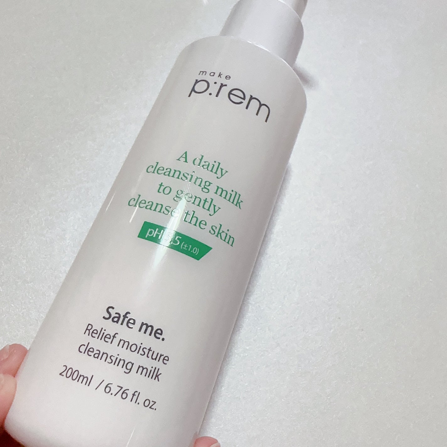 セーフミー リリーフモイスチャー クレンジングミルク /make prem/ミルククレンジングを使ったクチコミ(2枚目)