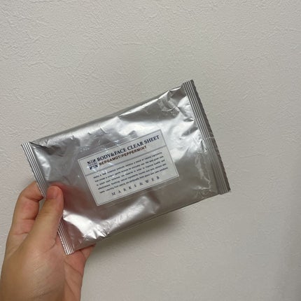 ボディ&フェイスクリアシート/MARKS&WEB/ボディシートを使ったクチコミ(1枚目)