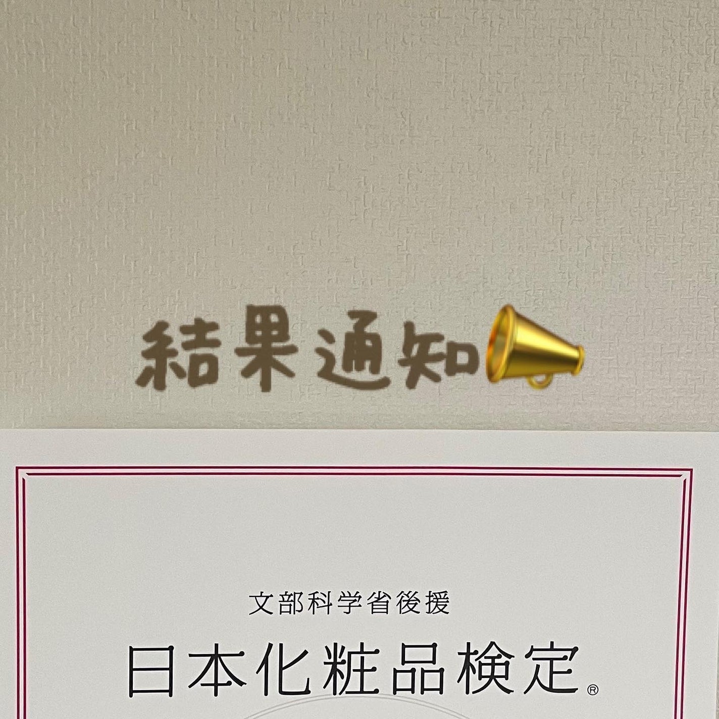 コスメコンシェルジュのくしゃみ on LIPS 「🧸嬉しいご報告です💗日本化粧品検定2級・1級に合格することがで..」(1枚目)