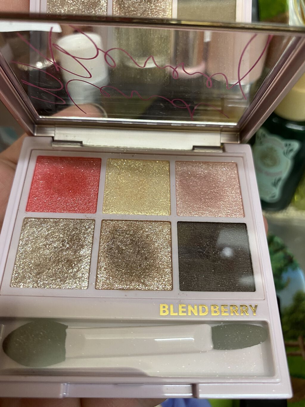 オーラクリエイション 005 ストロベリー＆シャンパン/BLEND BERRY/アイシャドウパレットを使ったクチコミ（1枚目）