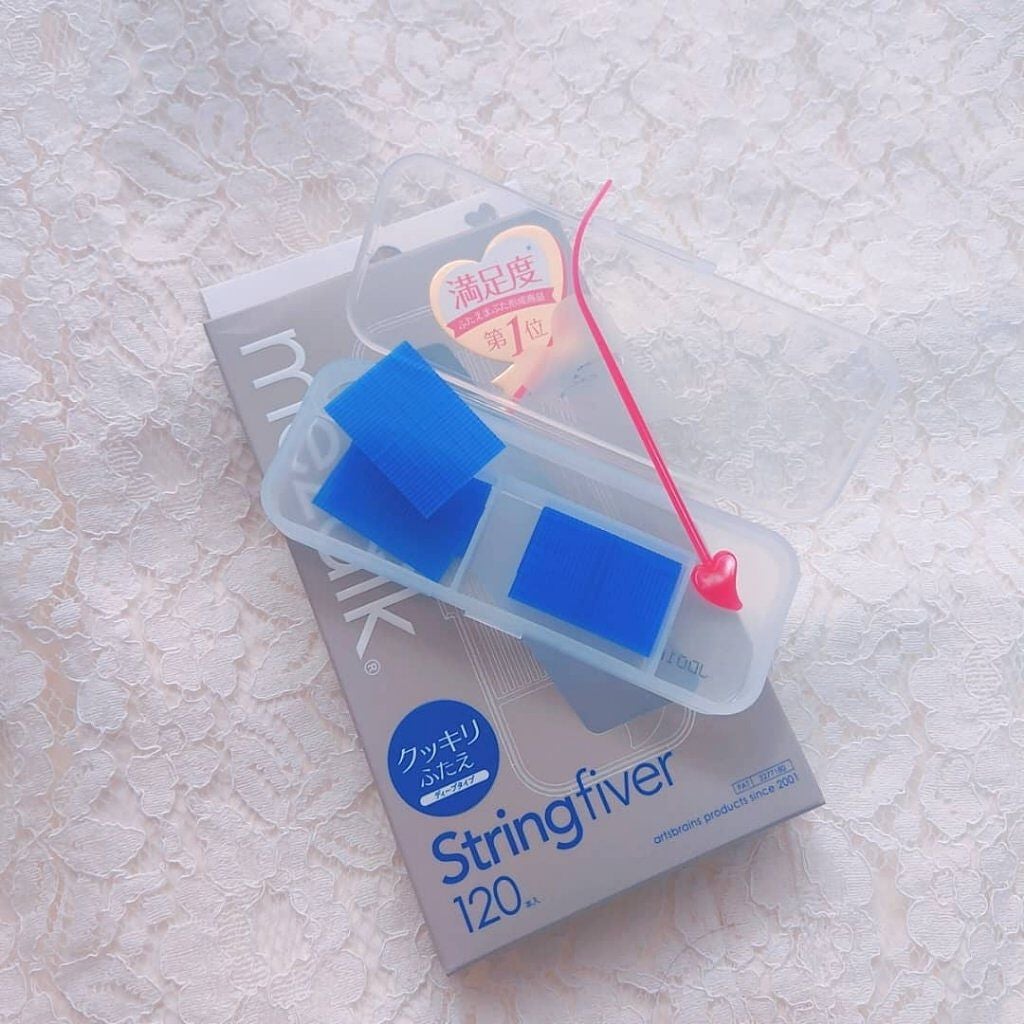 ストリングファイバー120<下地&カッター付き>ディープタイプ 120本入/メザイク/二重まぶた用アイテムを使ったクチコミ(2枚目)