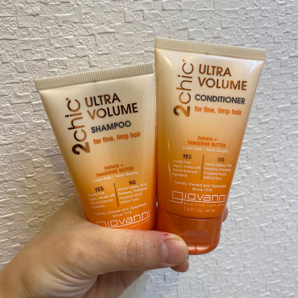 ジョヴァンニ 2chic ボリューム シャンプー/コンディショナー/giovanni/市販シャンプーを使ったクチコミ(1枚目)