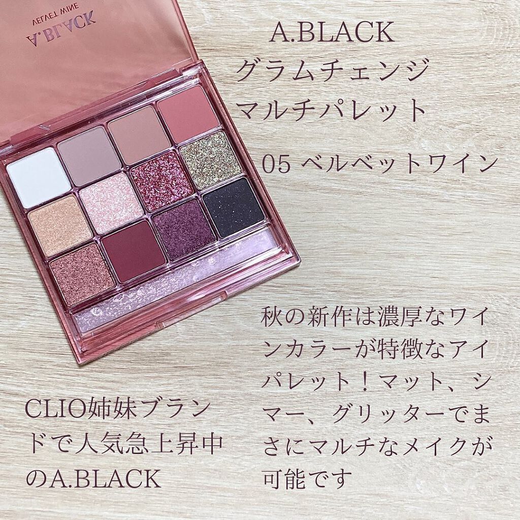 グラムチェンジマルチパレット/A.BLACK/マルチパレットを使ったクチコミ（3枚目）