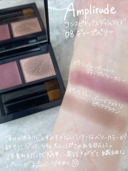 コンスピキュアス ダブルアイズ/Amplitude/アイシャドウパレットを使ったクチコミ(2枚目)