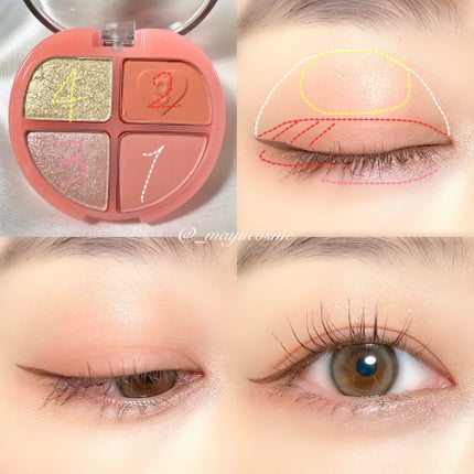 ティントリーアイパレット/Colorgram/アイシャドウパレットを使ったクチコミ(4枚目)